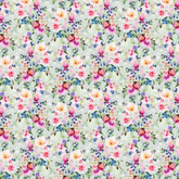 Tissu Crafty Cottons 100 % coton, petites roses argentées et beiges, 140 cm de large, pour travaux manuels, couture, confection de vêtements et décoration d'intérieur.